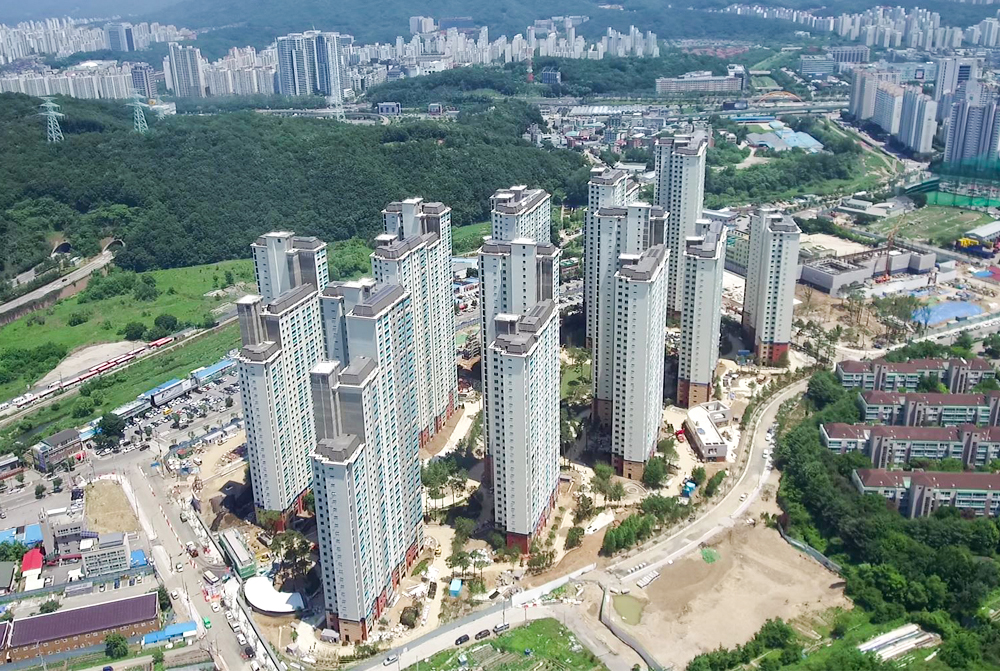 아파트 드론촬영